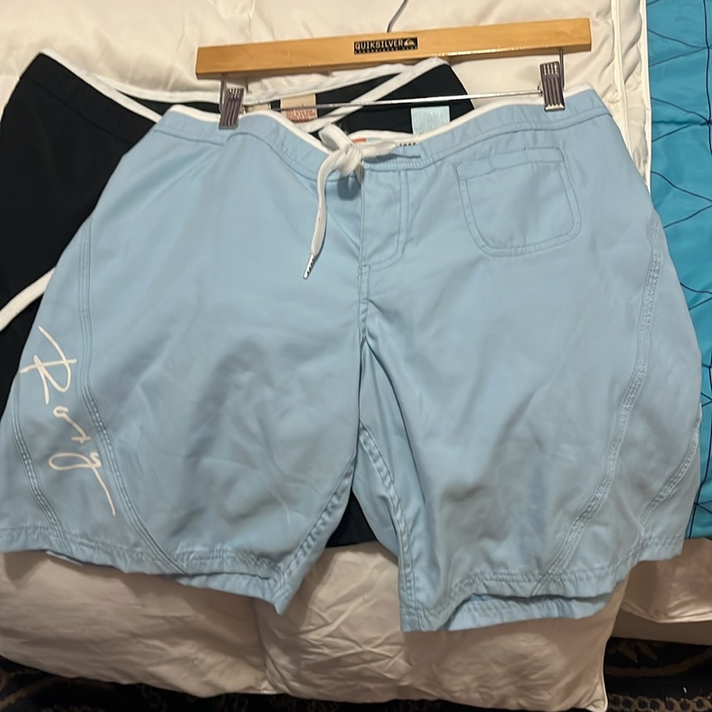 Roxy light blue board shorts